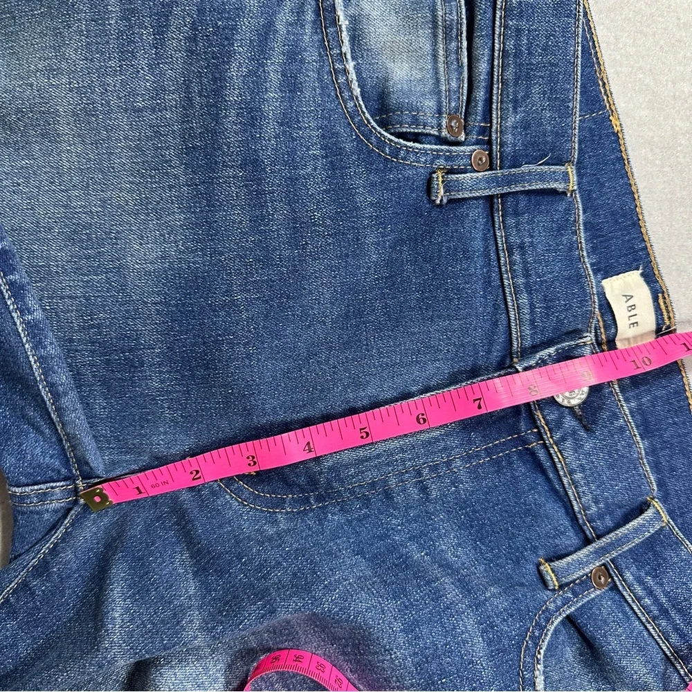ABLE‎ Womens Mid Rise Skinny Jeans Size 29 Medium Wash Stretch Denim EUC Modern